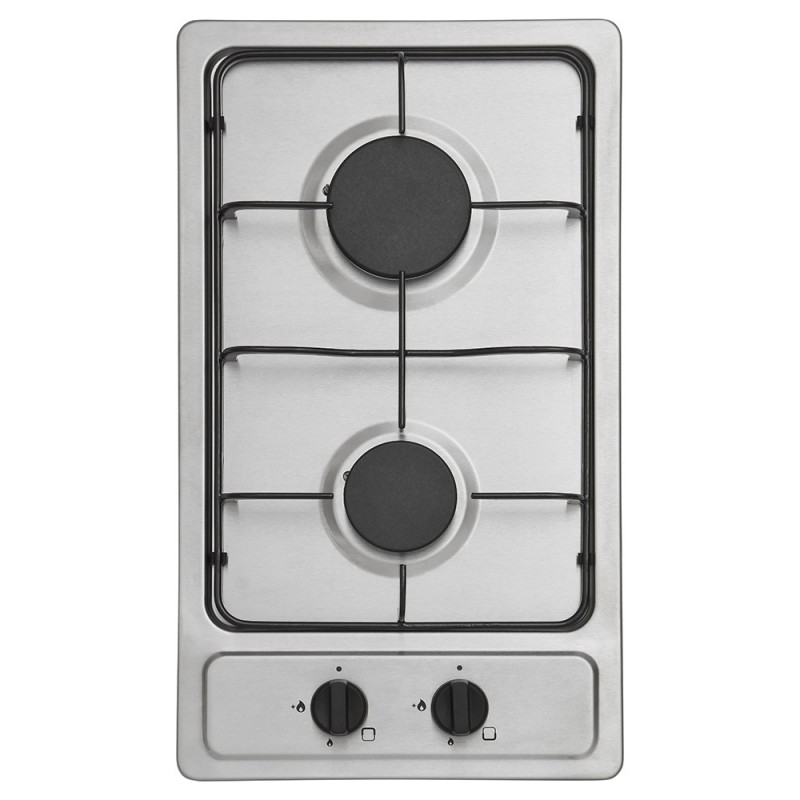 matrix mxg030ss stainless steel domino gas hob