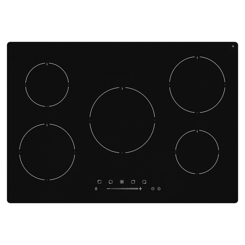 matrix mxn070fr 75cm black 5 zone induction hob