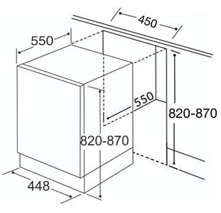 CDI4320 45cm Integrated Dishwasher