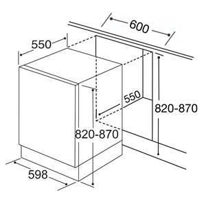 Cda CDI6132 Integrated 60cm dishwasher, 13 pl