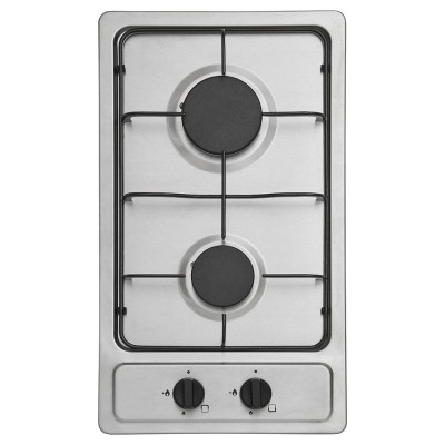 matrix mxg030ss stainless steel domino gas hob