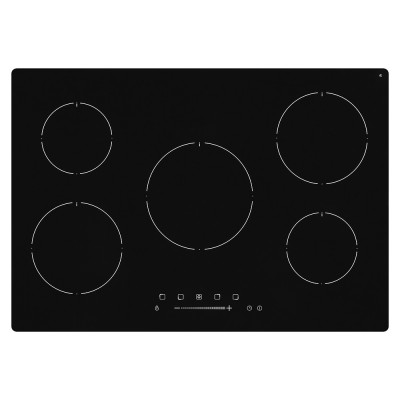 matrix mxn070fr 75cm black 5 zone induction hob