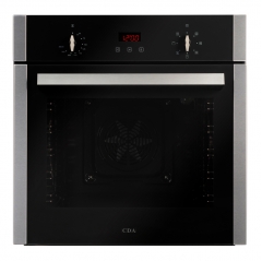 cda sc223ss single electric oven in stainless steel with timer