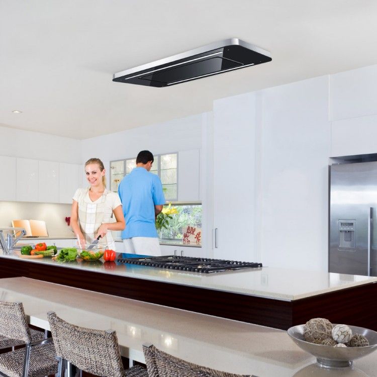 Lux Air La90cosmicceilingblack 90 X 60cm Cosmic Ceiling Hood